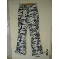 Nieuw Excellent Wear Leger Broek Grijs/Wit Maat S