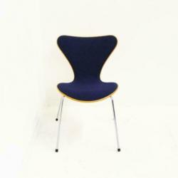 Fritz Hansen Vlinderstoelen, Design Stoelen,Blauwe Stof,Hout