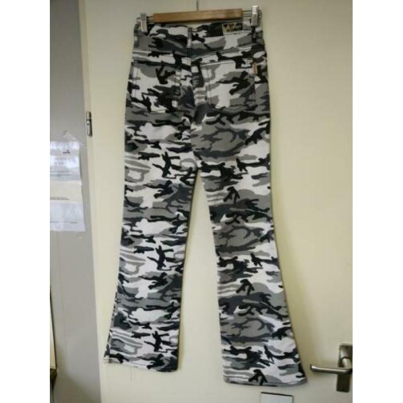 Nieuw Excellent Wear Leger Broek Grijs/Wit Maat S