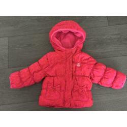 Winterjas meisje roze maat 74