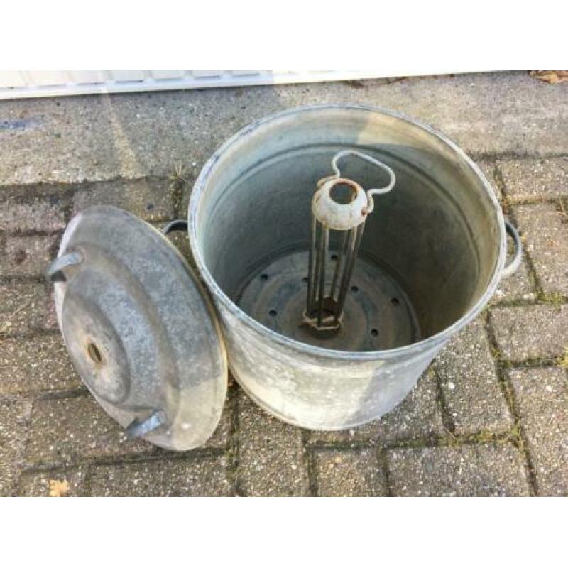 Weckketel met 9 potten, ringen en klemmen