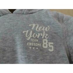 Palomino grijze hoody New York 85 maat 116