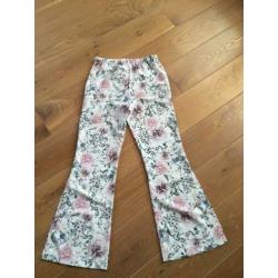 Costes flared broek/pantalon maat 36/s met bloemen (Zara)