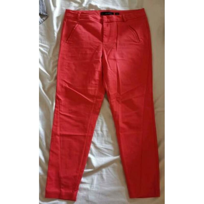 Vero Moda Victoria Fiery Red broek dames maat L