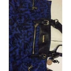 Blauw desigual tas