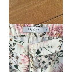 Costes flared broek/pantalon maat 36/s met bloemen (Zara)