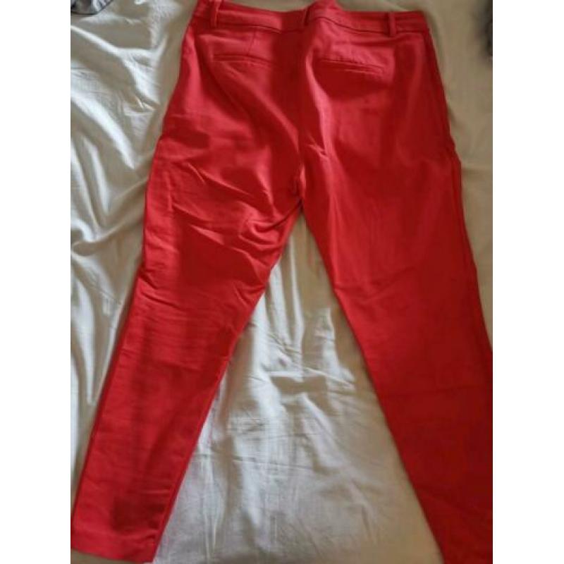 Vero Moda Victoria Fiery Red broek dames maat L