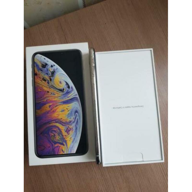 Iphone xs max 64gb zilver zo goed als nieuw krasvrij