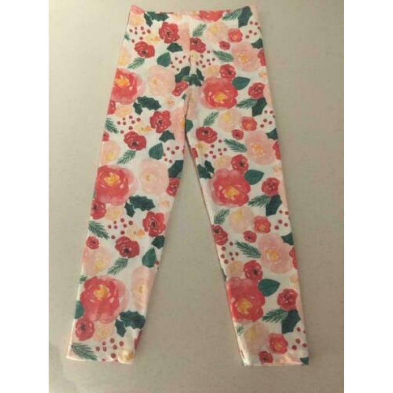 Nieuw floral legging, maat: 11/116