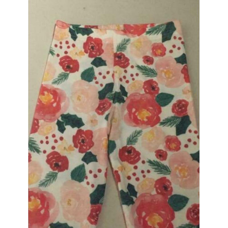 Nieuw floral legging, maat: 11/116