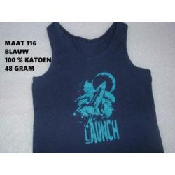 Maat 116 - diverse tshirts / singlet