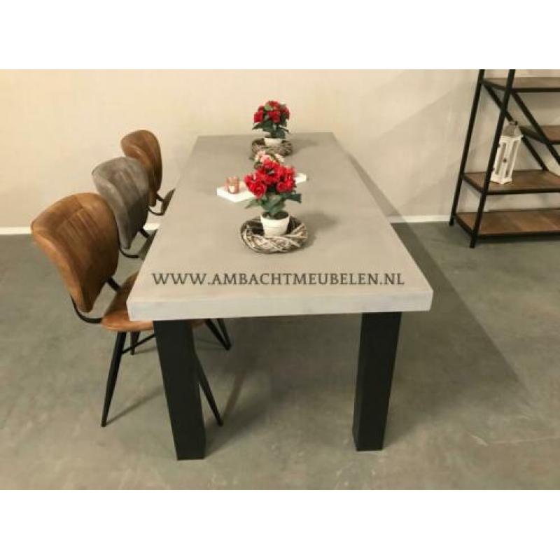 Betonlook Tafel Betoncire Eettafel Tafel van Beton ACTIE