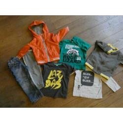 Kleding pakket jongen, maat 86-92 (7 stuks)