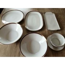 Servies Set Johann Seltmann klassiek chique wit met goudkleu