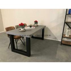 Betonlook Tafel Betoncire Eettafel Tafel van Beton ACTIE