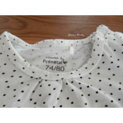 Baby romper Prénatal / Little Dreamer (goud) - Maat:74/80