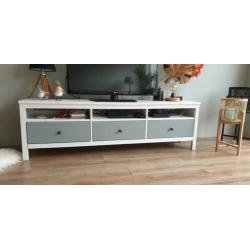 Ikea Hemnes TV meubel wit + groen