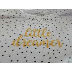 Baby romper Prénatal / Little Dreamer (goud) - Maat:74/80