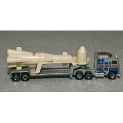 Kenworth Nasa met raket. Merk: Matchbox Lesney. Schaal 1:90