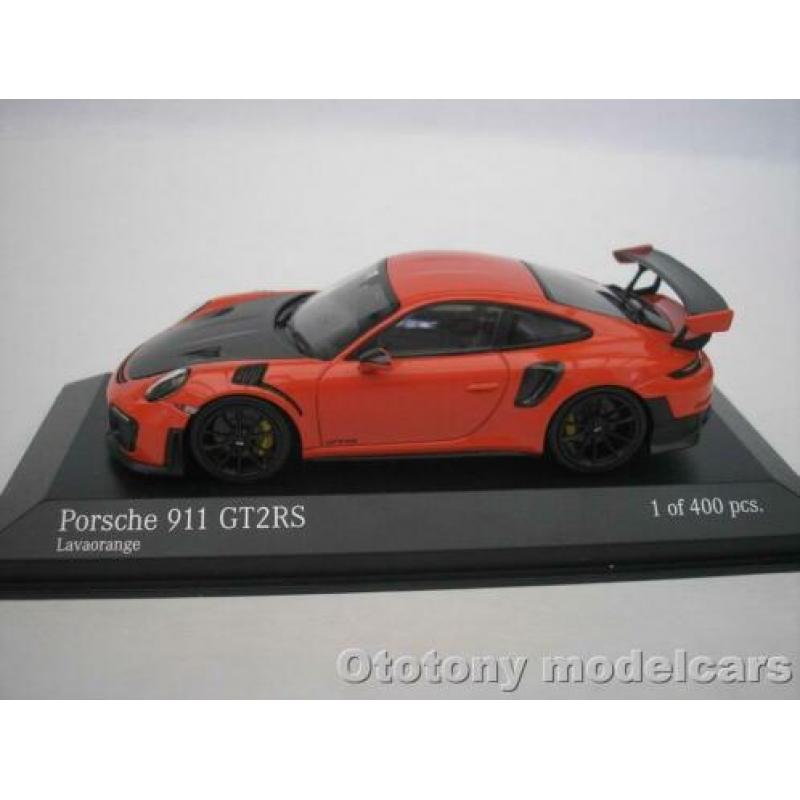 Porsche 911 (991.2) GT2 RS 2018 Oranje 1/43 Minichamps