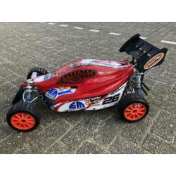 1:6 2WD buggy Elcon Cleon MMX met Zenoah G240 G4Z stage 2.