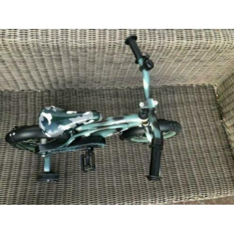 stoere kinder fiets Yipeeh ambush cruiser 12 inch camouflage