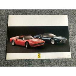 Folder / Brochure Ferrari 308 Quattrovalvole