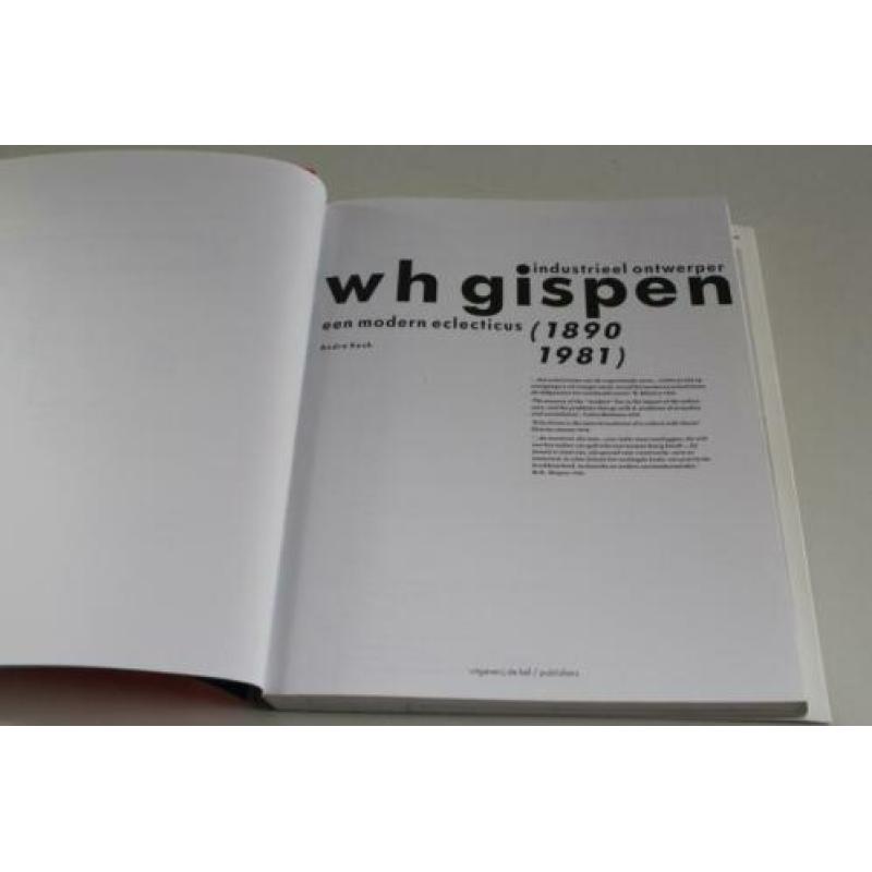 WH Gispen 1890 - 1981 / André Koch. Uitgeverij de Hef, 1998