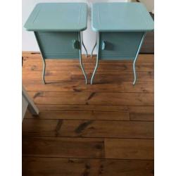 Nachtkastje Ikea vettre turquoise