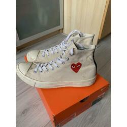 Comme des Garçons Play Converse - maat 44 - crème kleur