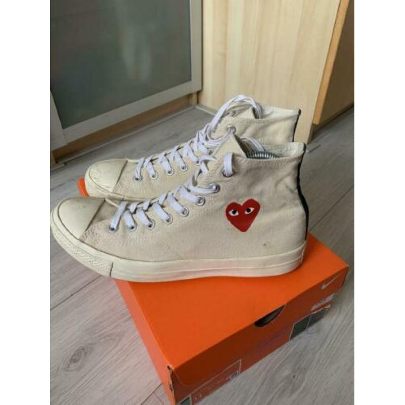 Comme des Garçons Play Converse - maat 44 - crème kleur