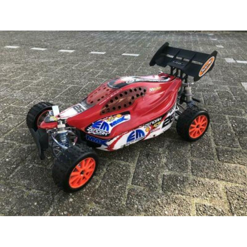 1:6 2WD buggy Elcon Cleon MMX met Zenoah G240 G4Z stage 2.