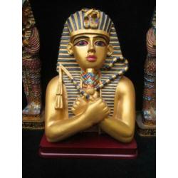 5 Egyptische Beeldjes w.o. Toetanchamon Tut en Sphinx