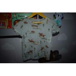 T-shirt, Sissy Boy, maat 110-116, cowboys en indianen