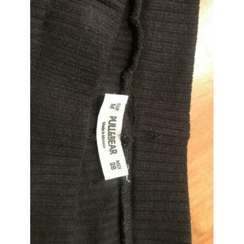 Zwarte tricot broek van Pull & Bear maat M