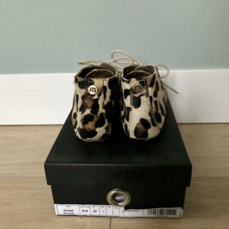 Maruti Gimlet cheeta beige bruine veterschoenen mt 33 nieuw