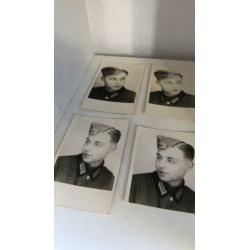 Lot van 6 portret foto’s van dezelfde nazi Duitse militair