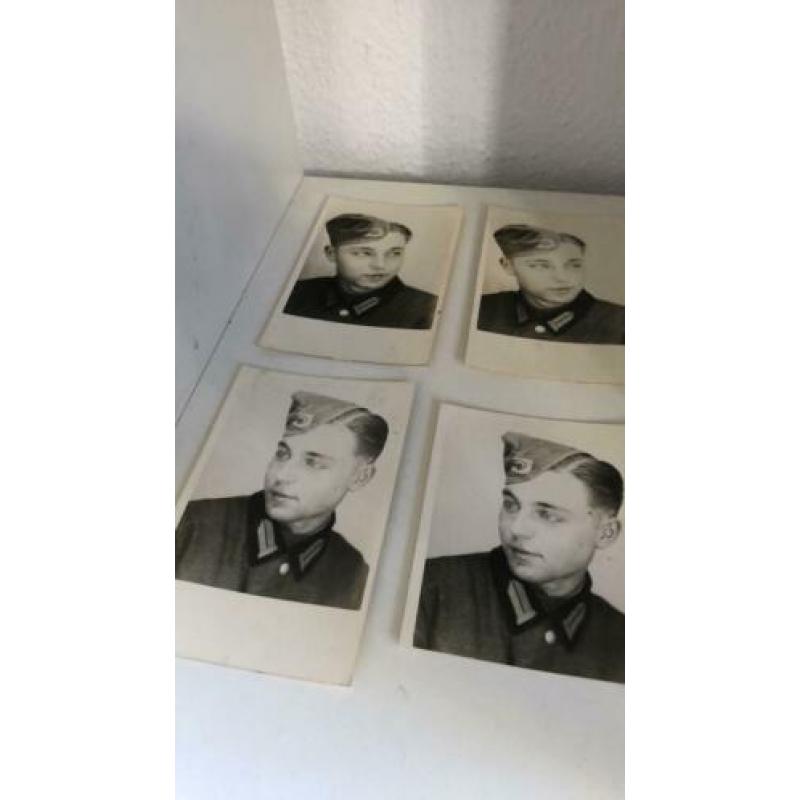 Lot van 6 portret foto’s van dezelfde nazi Duitse militair