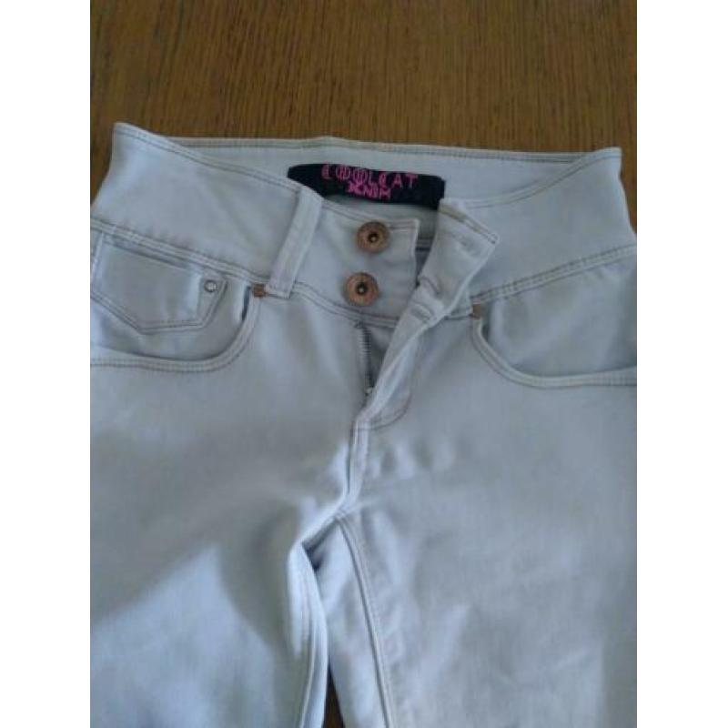 broek wit lang maat 152