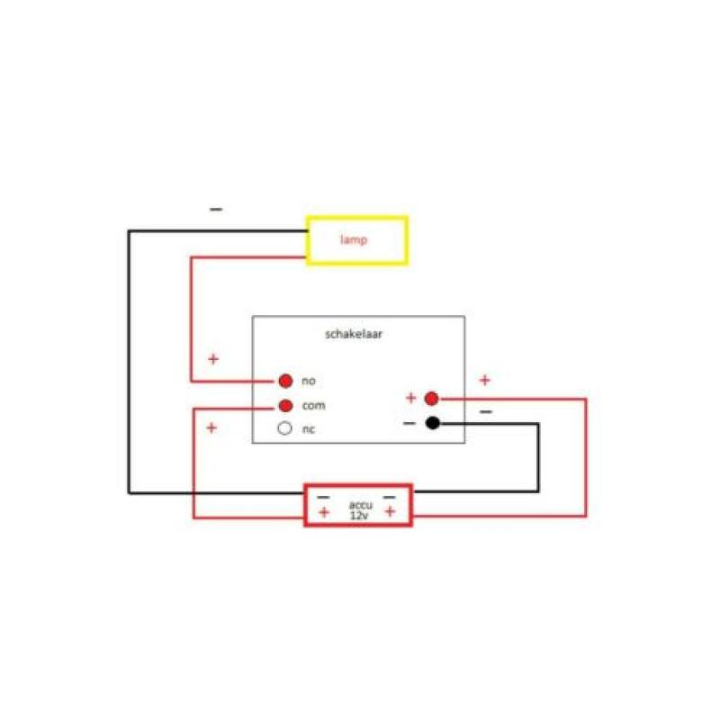 new 12V aan/uit draadloze schakelaar