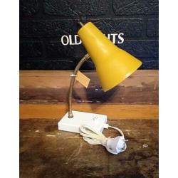 Vintage goudkleurige wandlamp bureaulamp