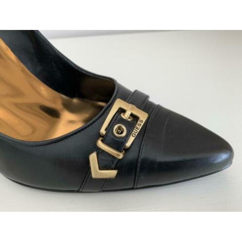 Zwart leren pumps GUESS maat 39 NIEUW