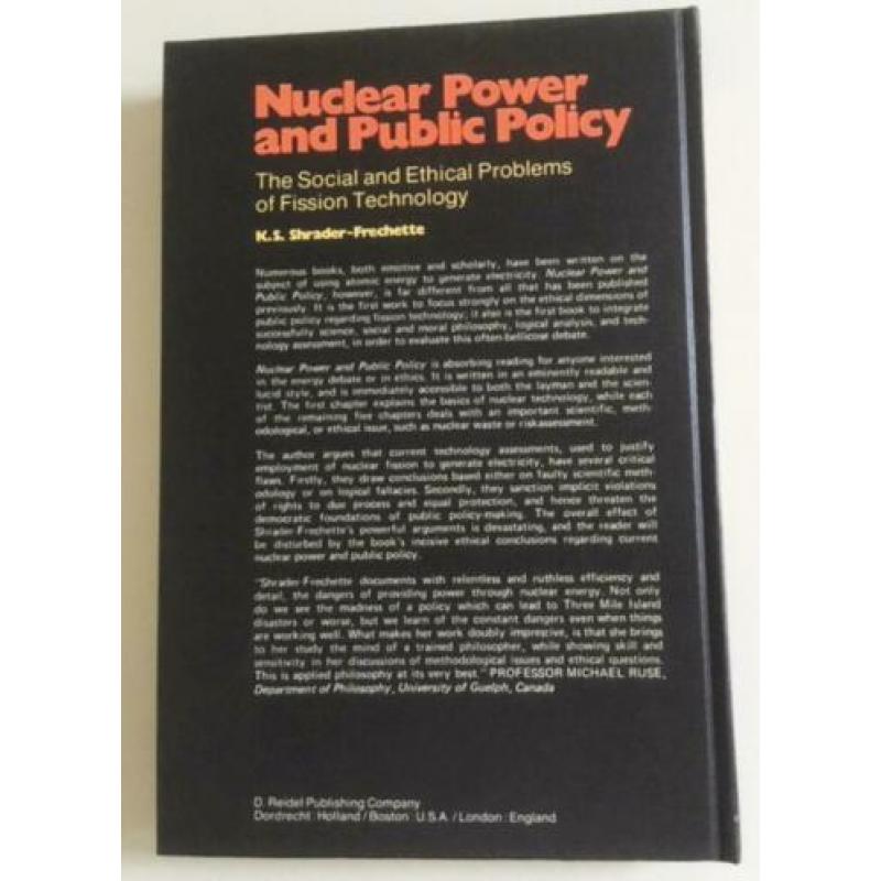 Nuclear Power and Public Policy - K.S. Shrader-Frechette