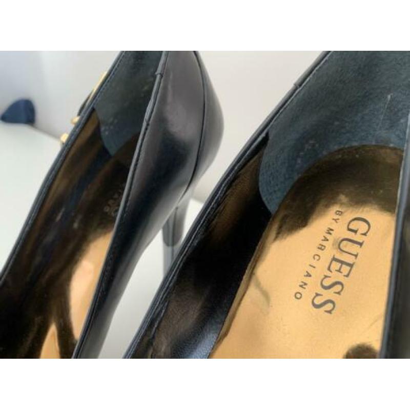 Zwart leren pumps GUESS maat 39 NIEUW